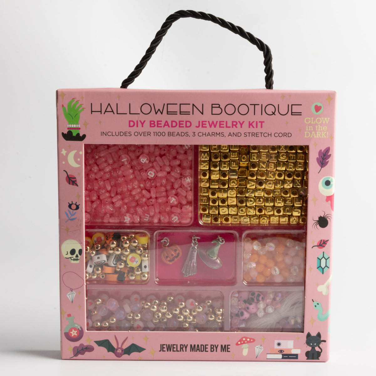 Halloween Bootique Box Pastel Pink DIY Beaded Jewelry Making Kit
