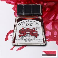 Winsor & Newton Deep Red Drawing Ink Bottle Premium