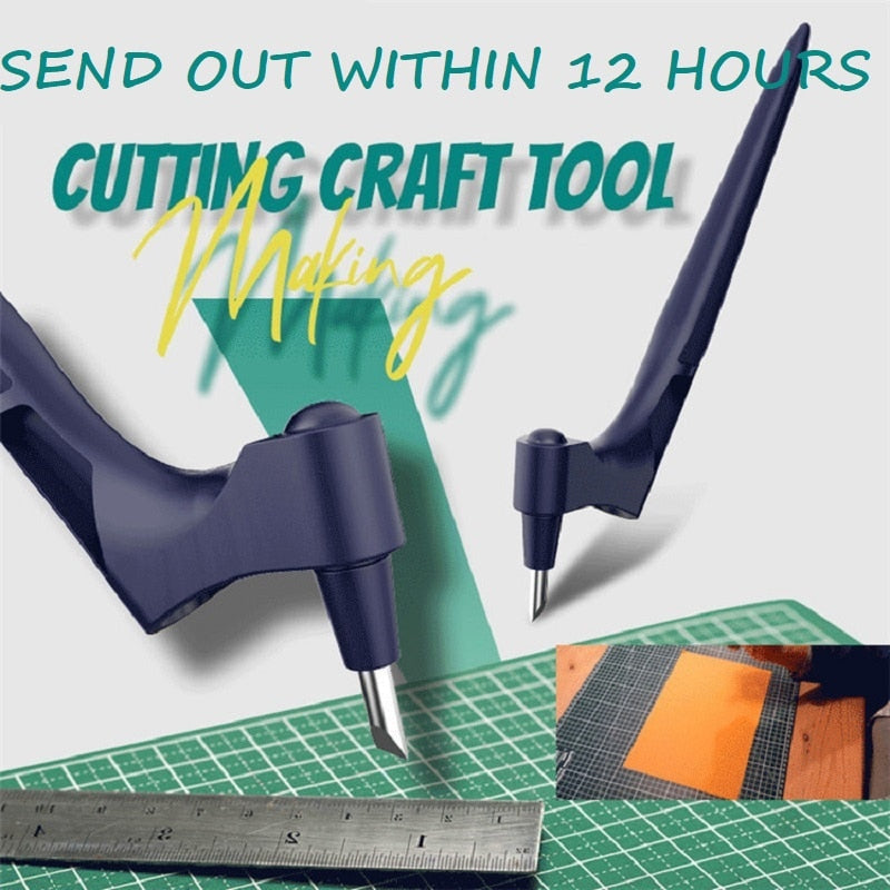 360 Rotating Craft Cutting Knife with Three Replacement Blades