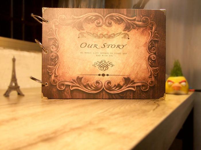 Our Story Scrapbook Photo Album Memory Book Handmade