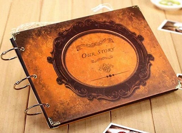 Our Story Scrapbook Photo Album Memory Book Handmade