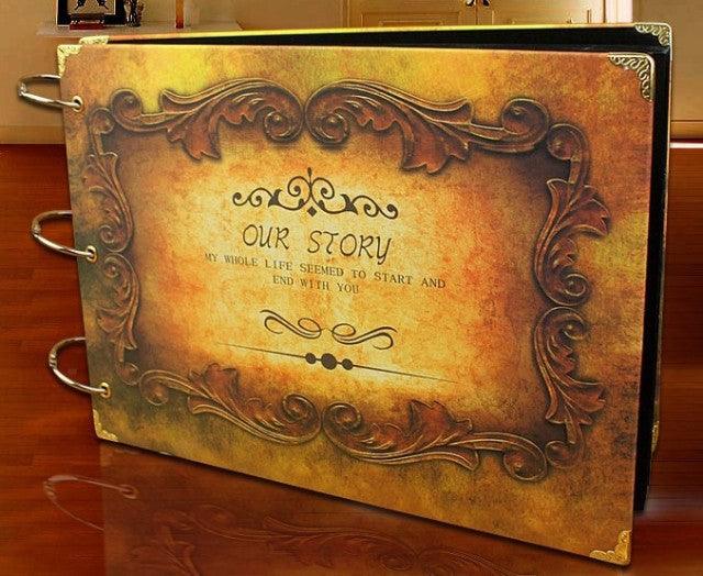 Our Story Scrapbook Photo Album Memory Book Handmade