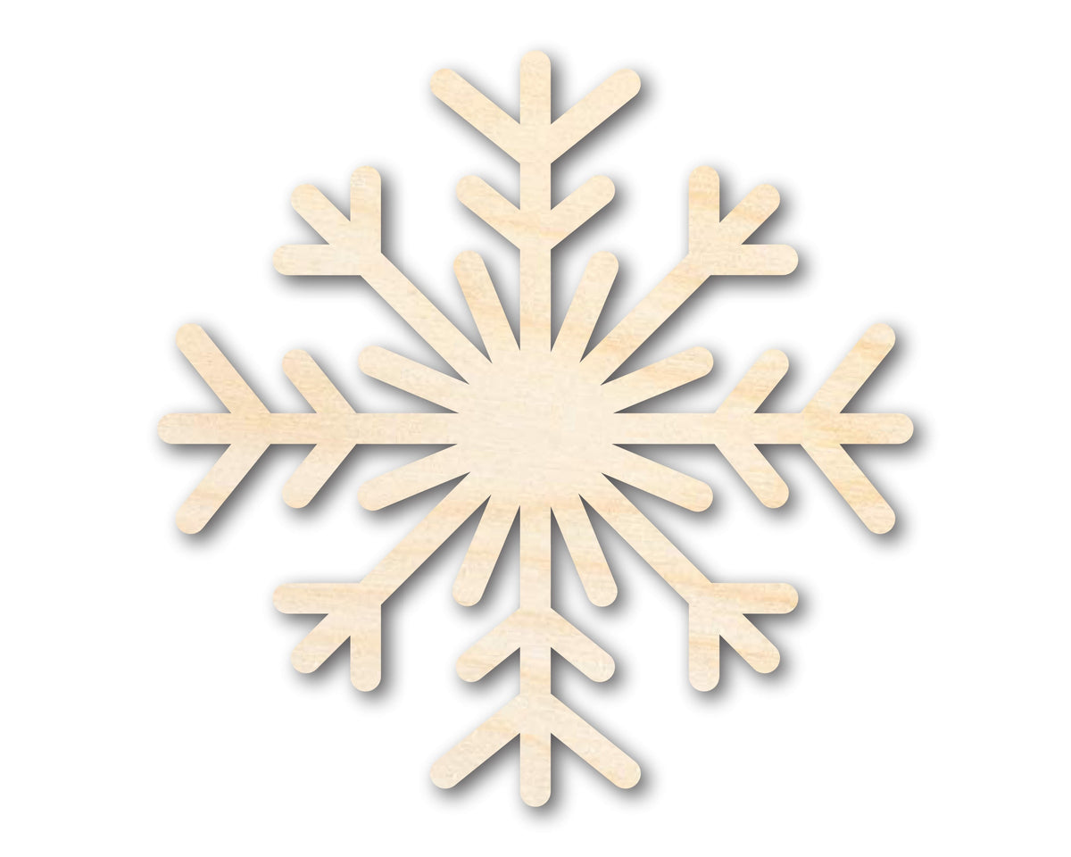 Unfinished Wood Snowflake Shape | Winter Decor | DIY Craft Cutout | up to 46" DIY