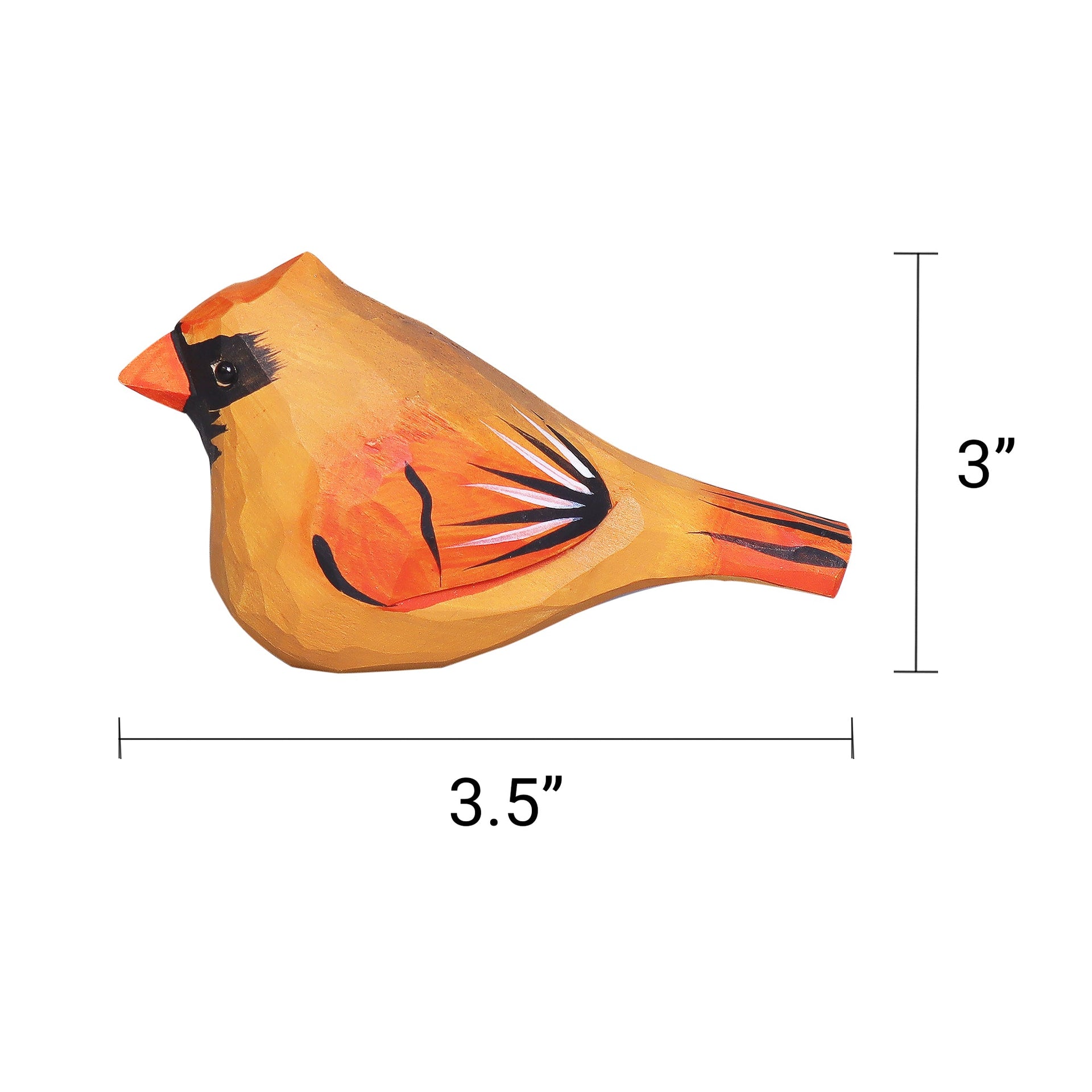 Hand-Carved Cardinal Bird DIY Painting Kit Home Decor Gift
