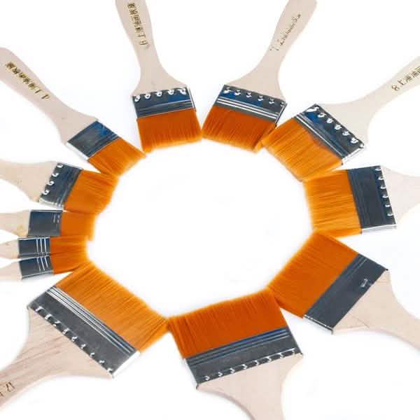 12-Piece Wooden Oil Painting Brush Set for Artists