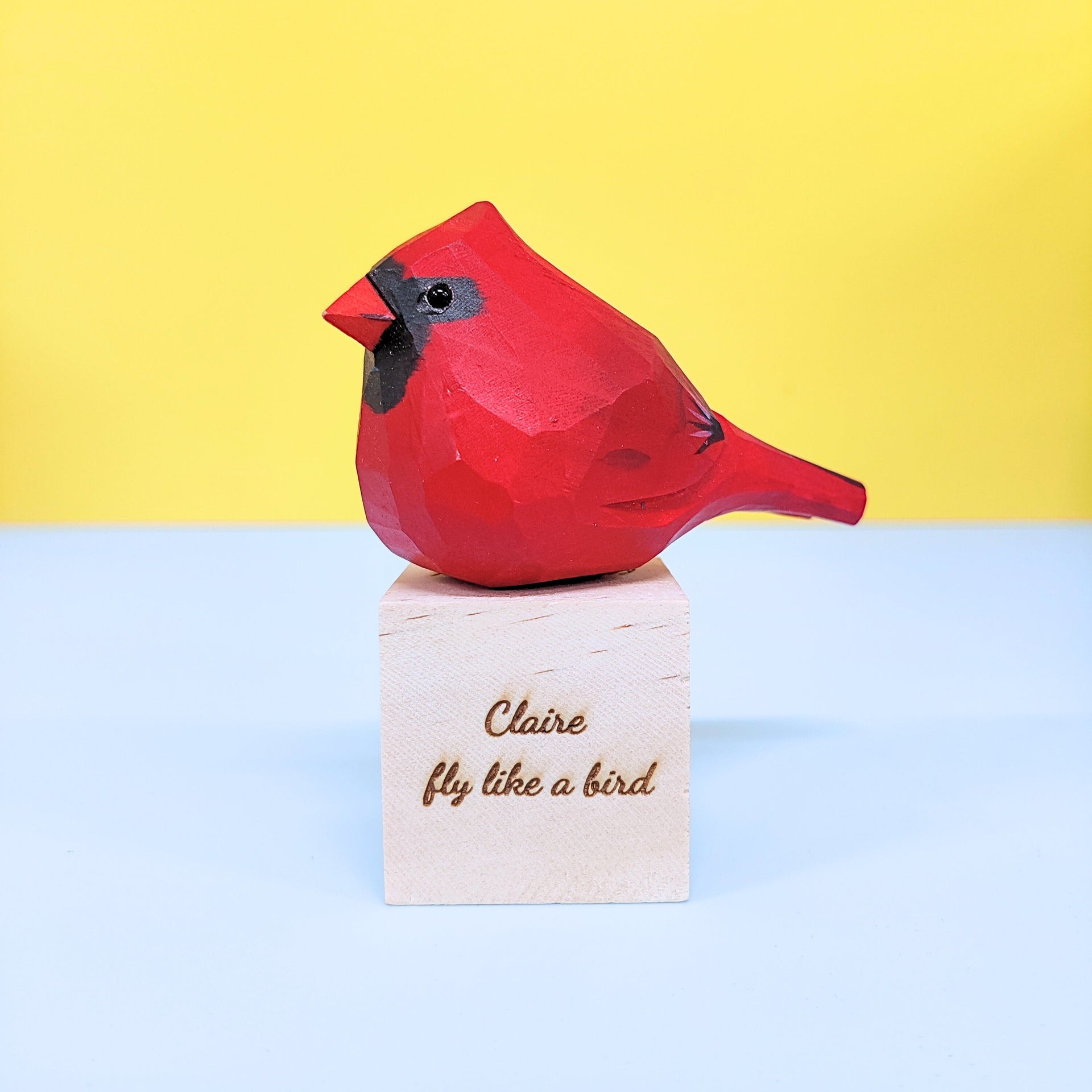 Hand-Carved Cardinal Bird DIY Painting Kit Home Decor Gift