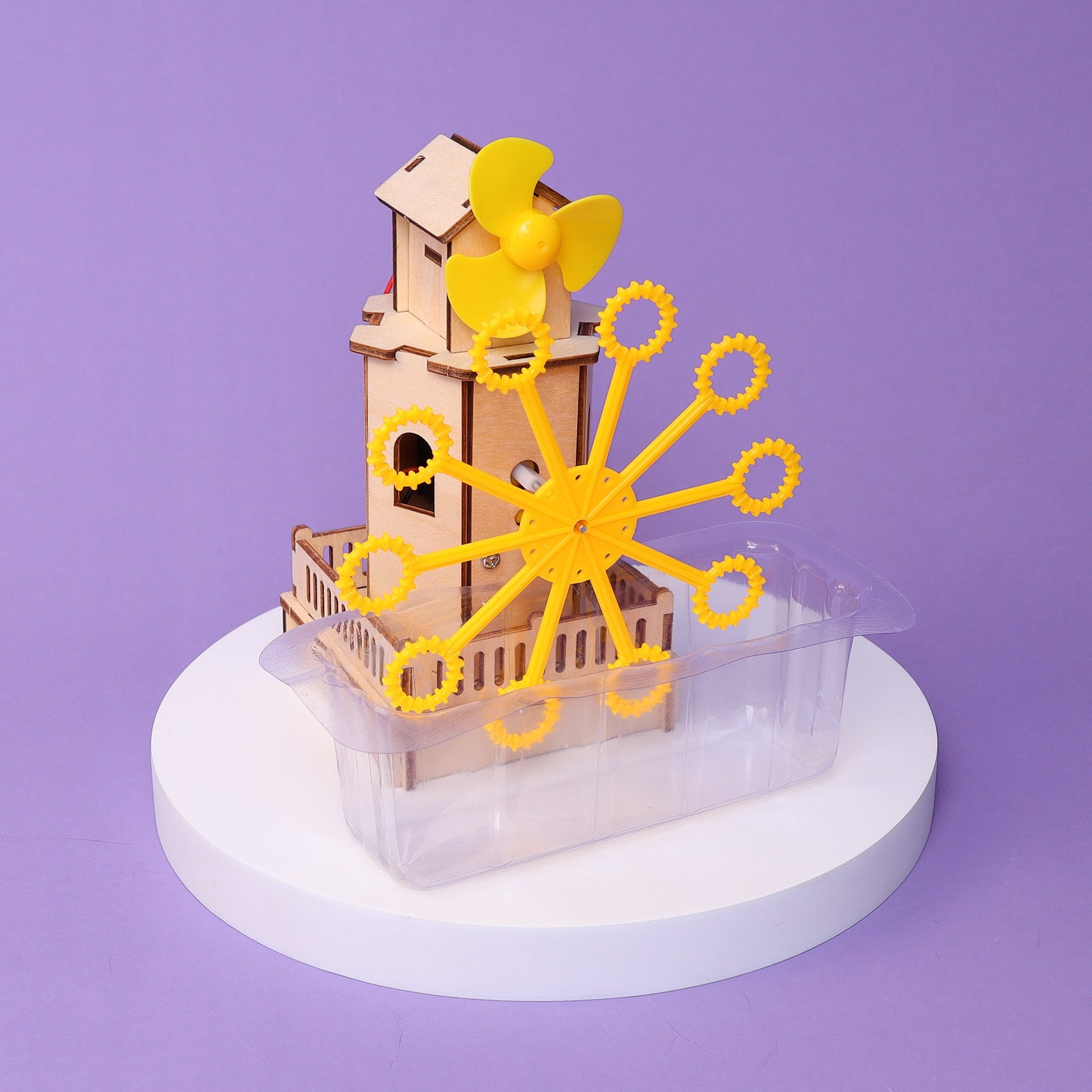 DIY Bubble Machine STEM Educational Building Kit for Kids