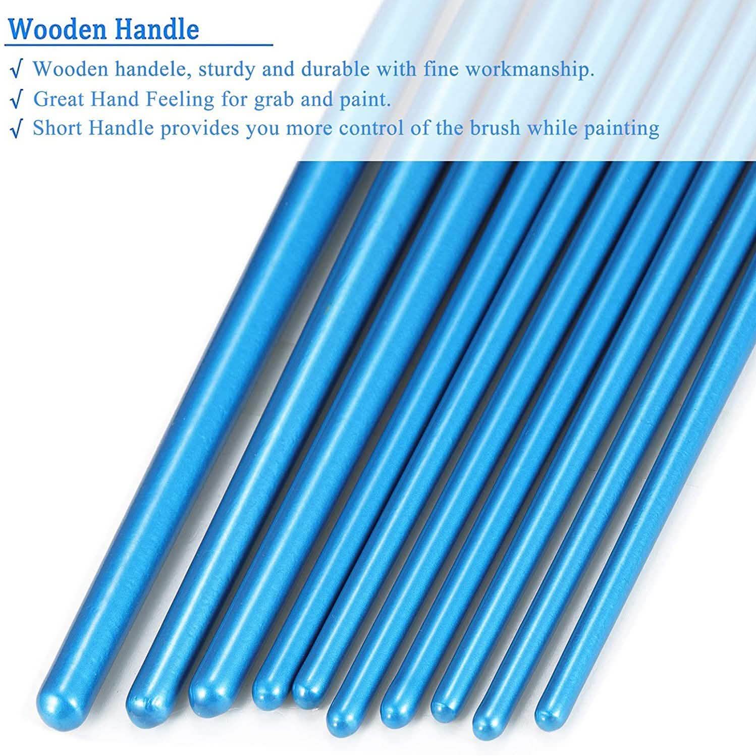2-Pack  Paint Brush Set with Ten Sizes