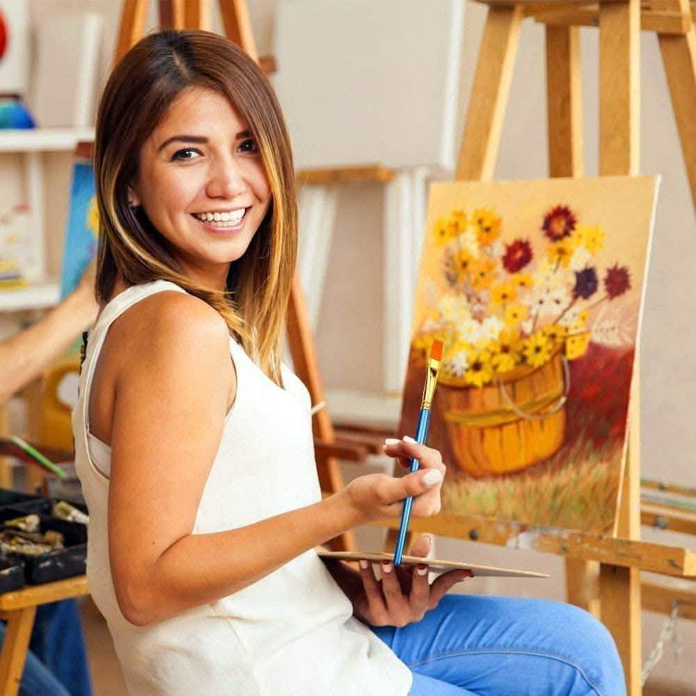 2-Pack  Paint Brush Set with Ten Sizes