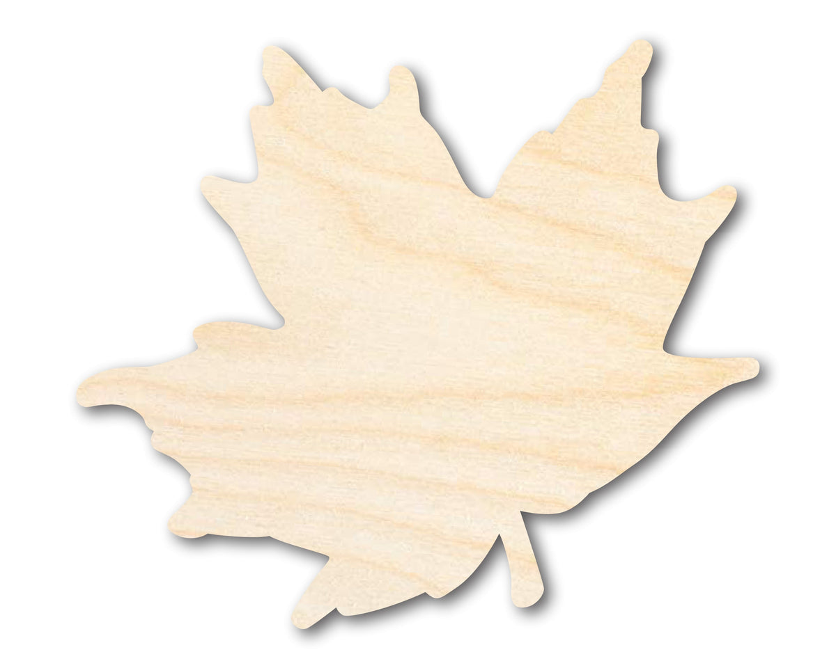 Unfinished Wood Maple Leaf Shape - Craft - up to 46