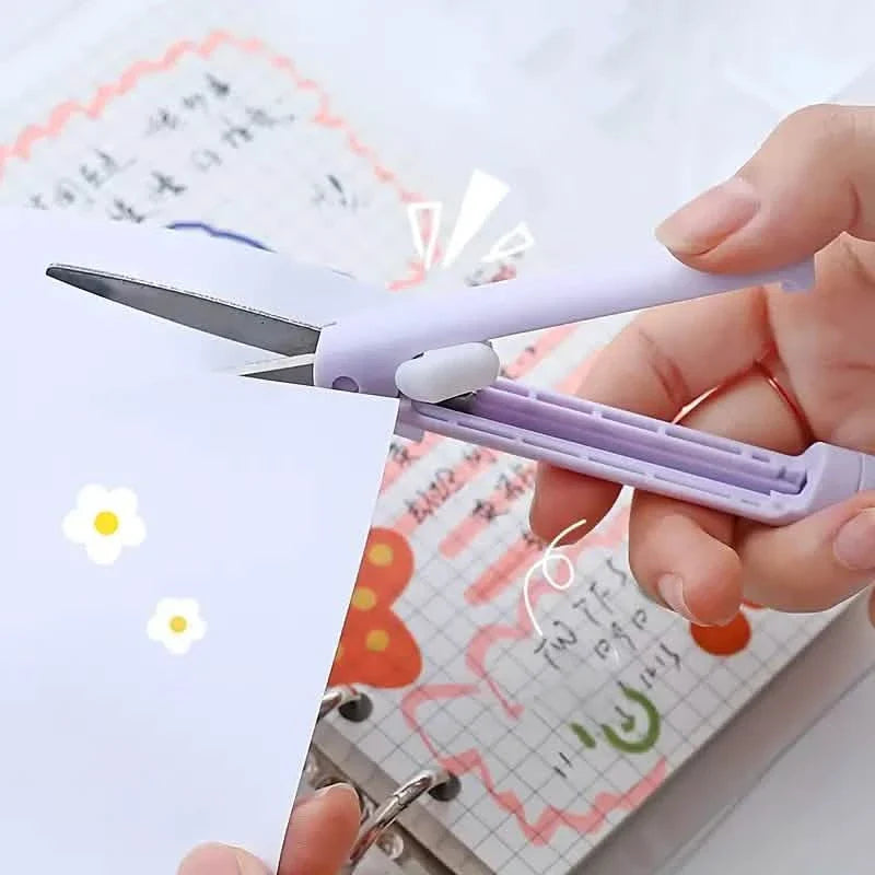 3-Pack 2-in-1 Pen Style Scissors with Paper Cutter