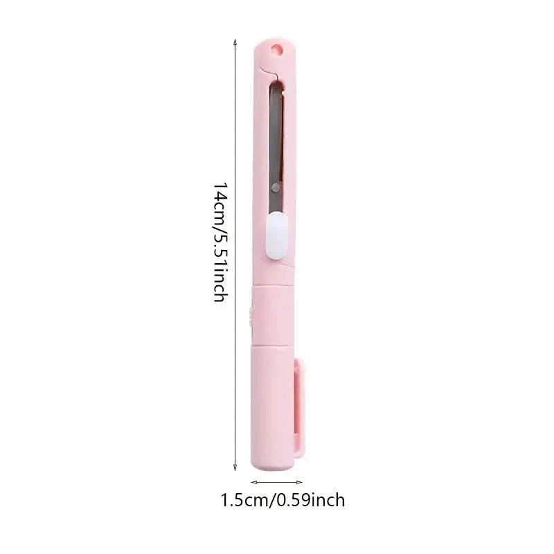 3-Pack 2-in-1 Pen Style Scissors with Paper Cutter