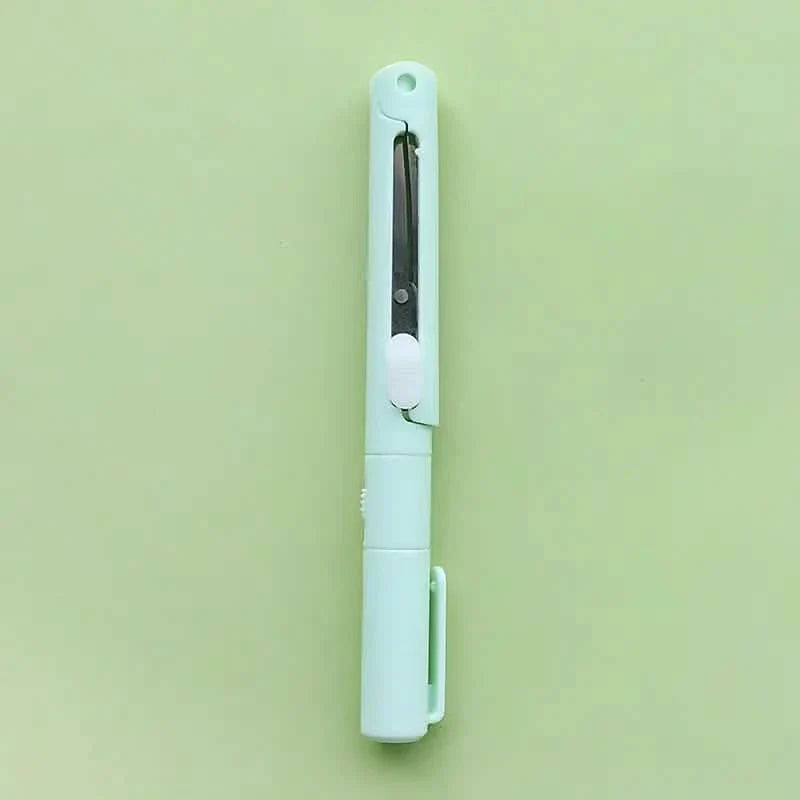 3-Pack 2-in-1 Pen Style Scissors with Paper Cutter