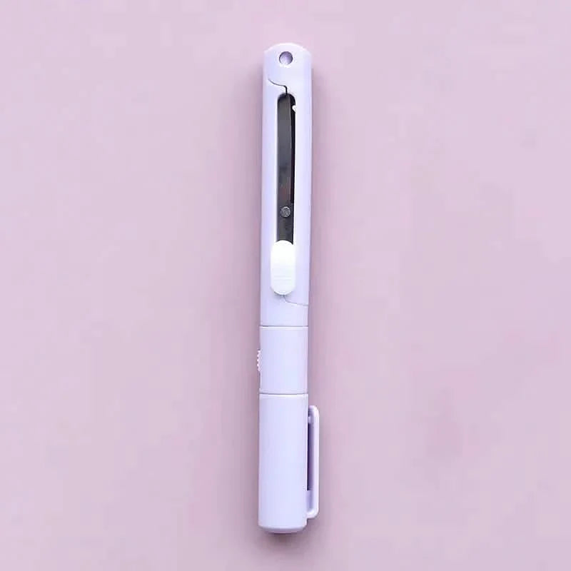 3-Pack 2-in-1 Pen Style Scissors with Paper Cutter