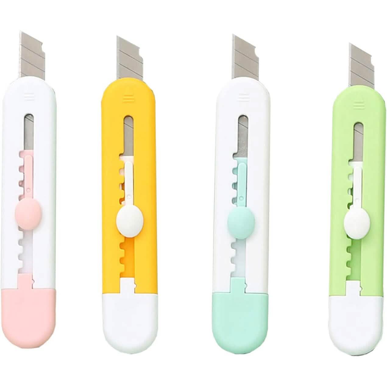Retractable Mini Art Cutter Set with Four Precision Knives