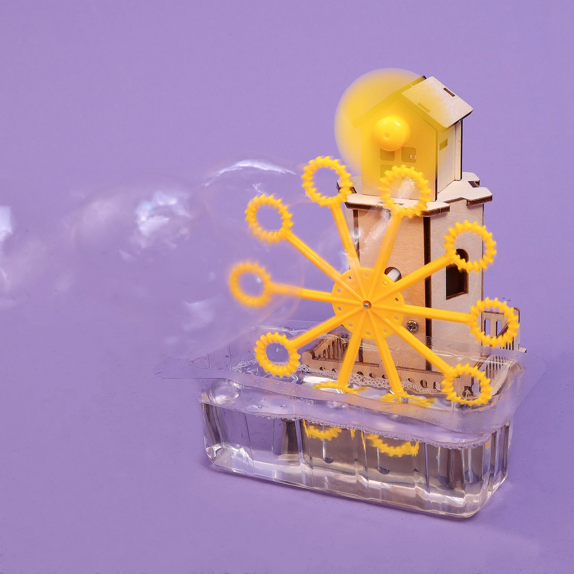 DIY Bubble Machine STEM Educational Building Kit for Kids