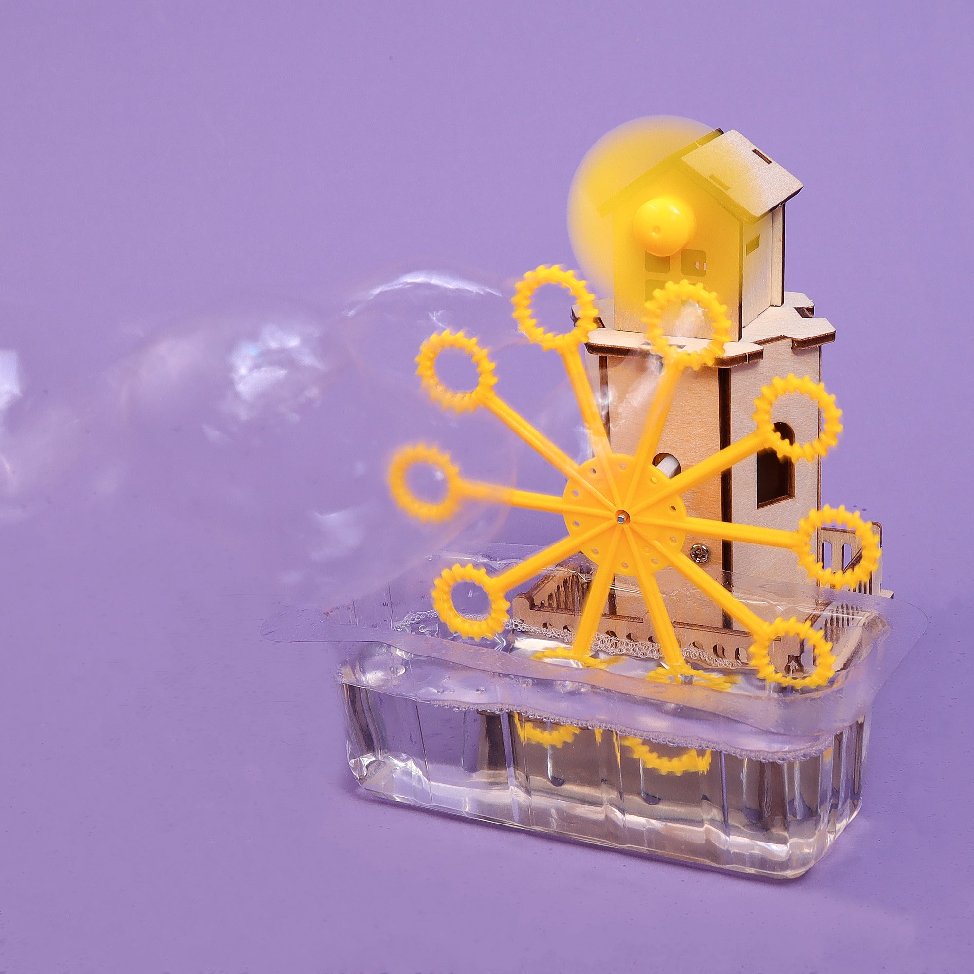 DIY Bubble Machine STEM Educational Building Kit for Kids