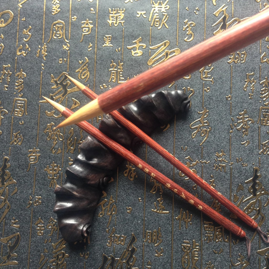 Red Sandalwood Hook Line Calligraphy Pen for Artistic Writing