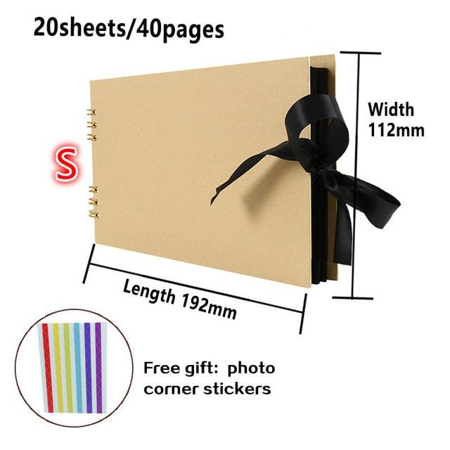 Scrapbook Photo Album Memory Book for Family Keepsakes Collection