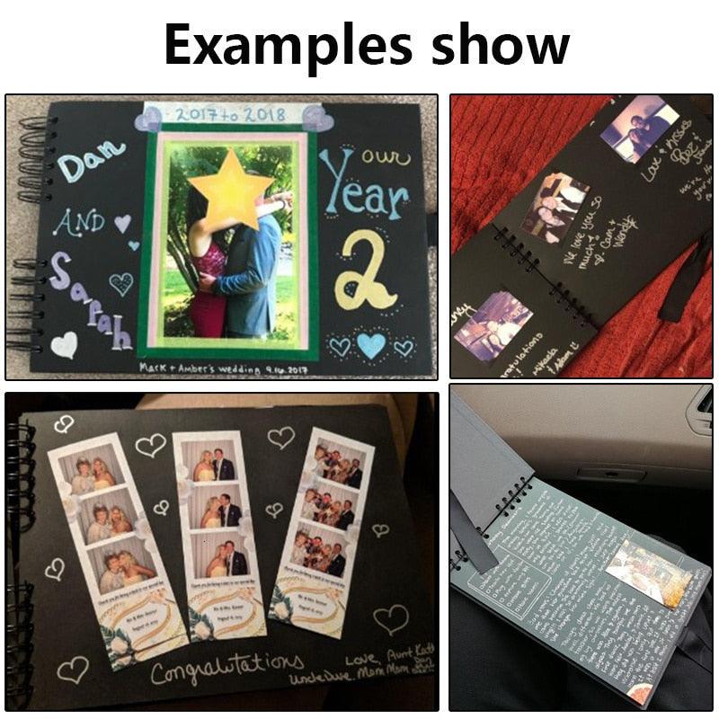 Scrapbook Photo Album Memory Book for Family Keepsakes Collection