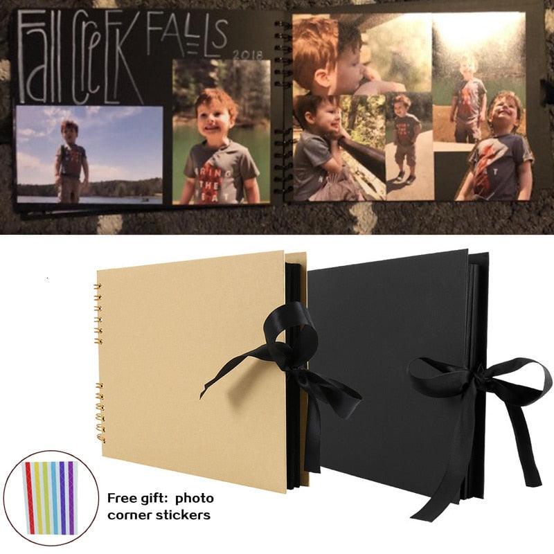 Scrapbook Photo Album Memory Book for Family Keepsakes Collection