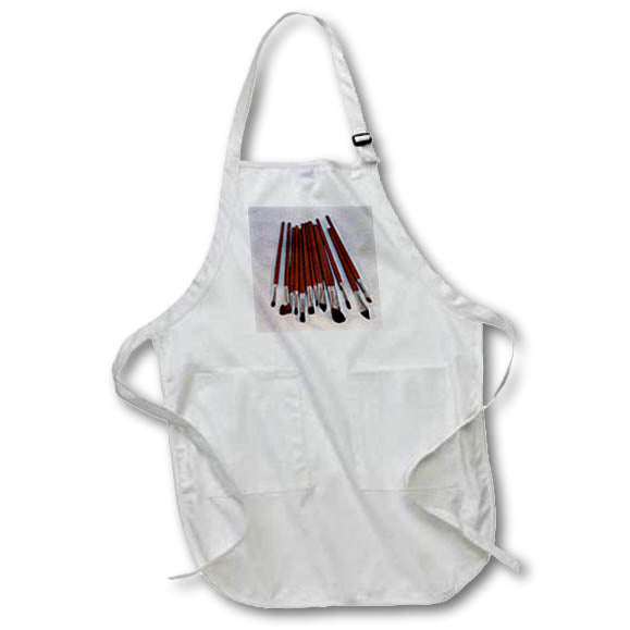 3dRose Rebecca Anne Grant Photography Designs Art - Art Brushes Oil Painting - Aprons (apr_15778)