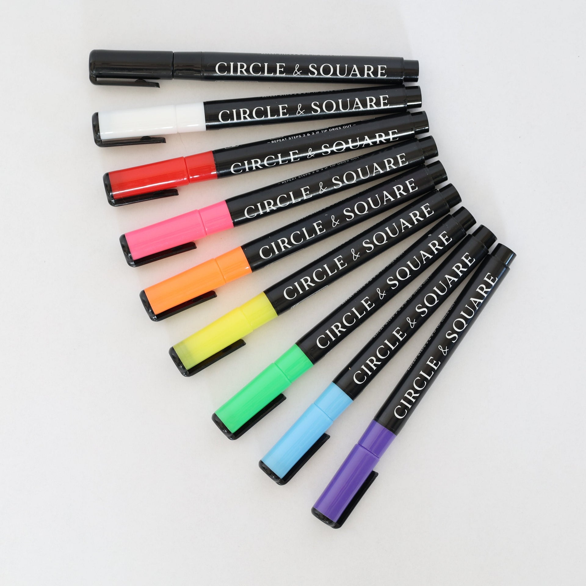 Neon Fine-Tip Chalk Markers for Vibrant Creative Writing Art