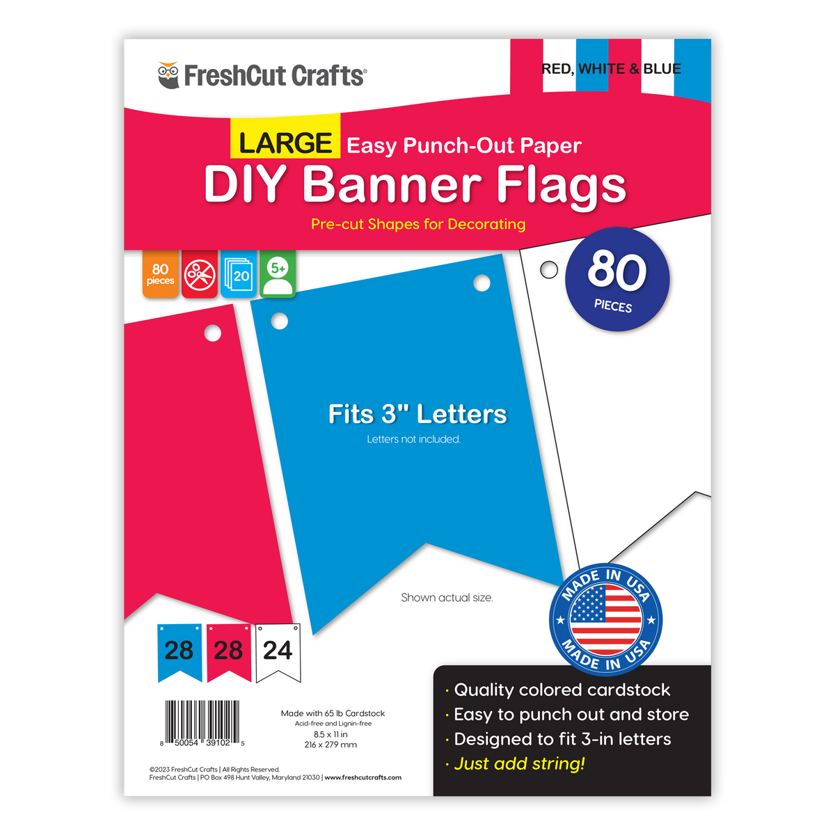 Large DIY Banner Flags