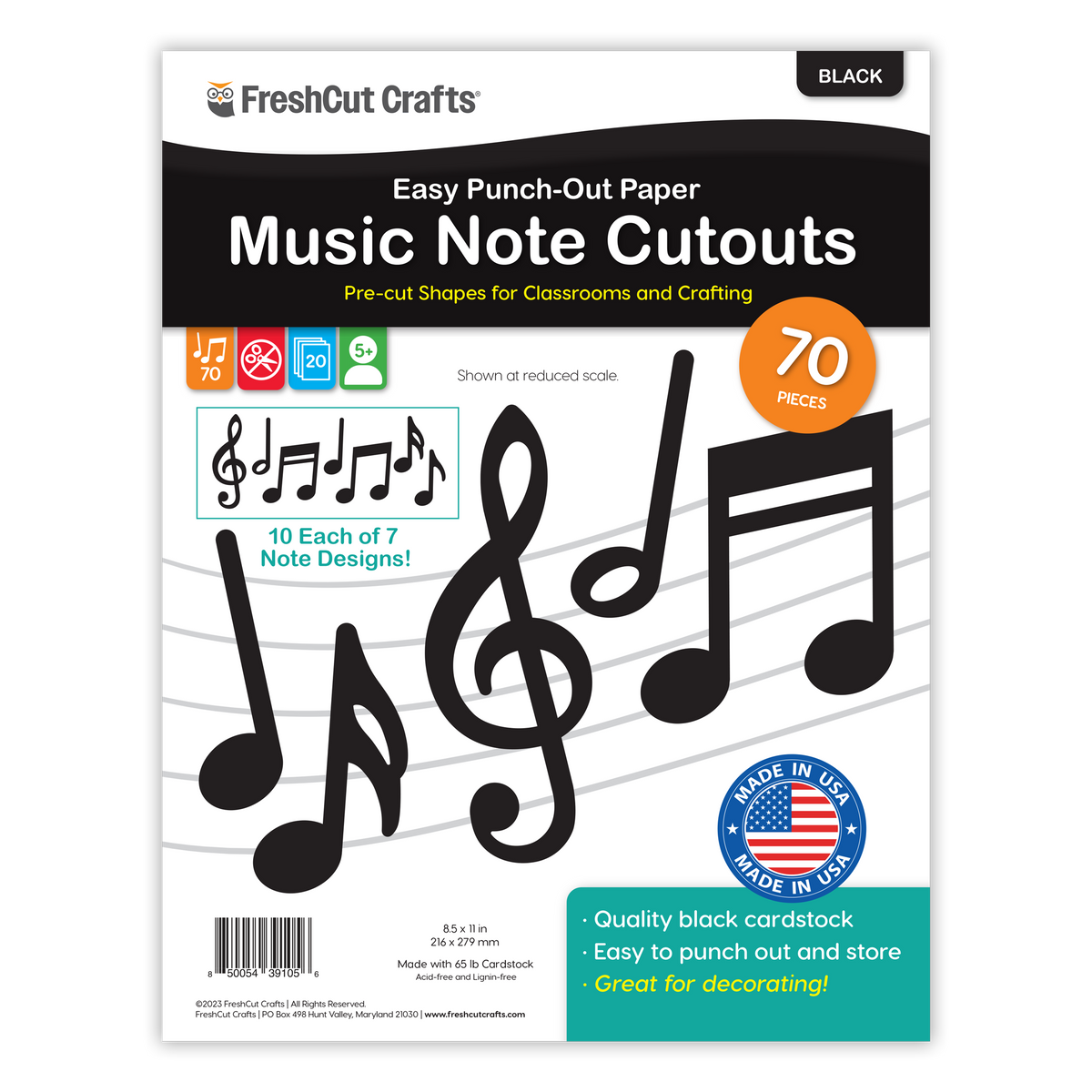 Music Notes Cutouts
