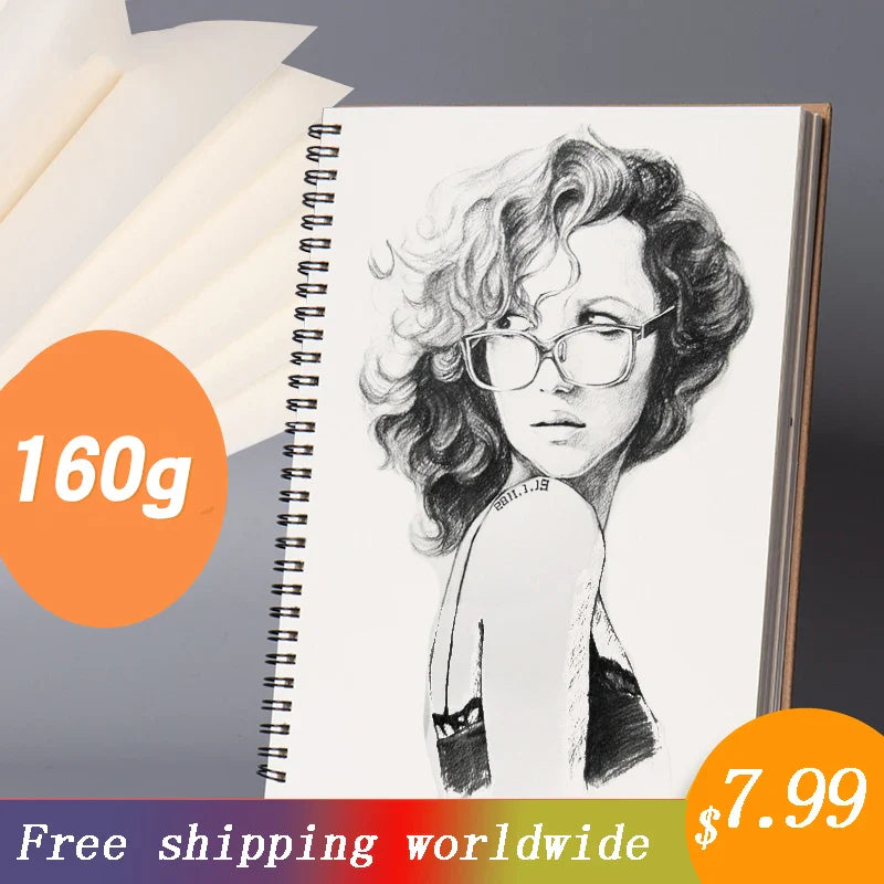 Black Paper Sketchbook for Drawing Painting and Creative Sketching