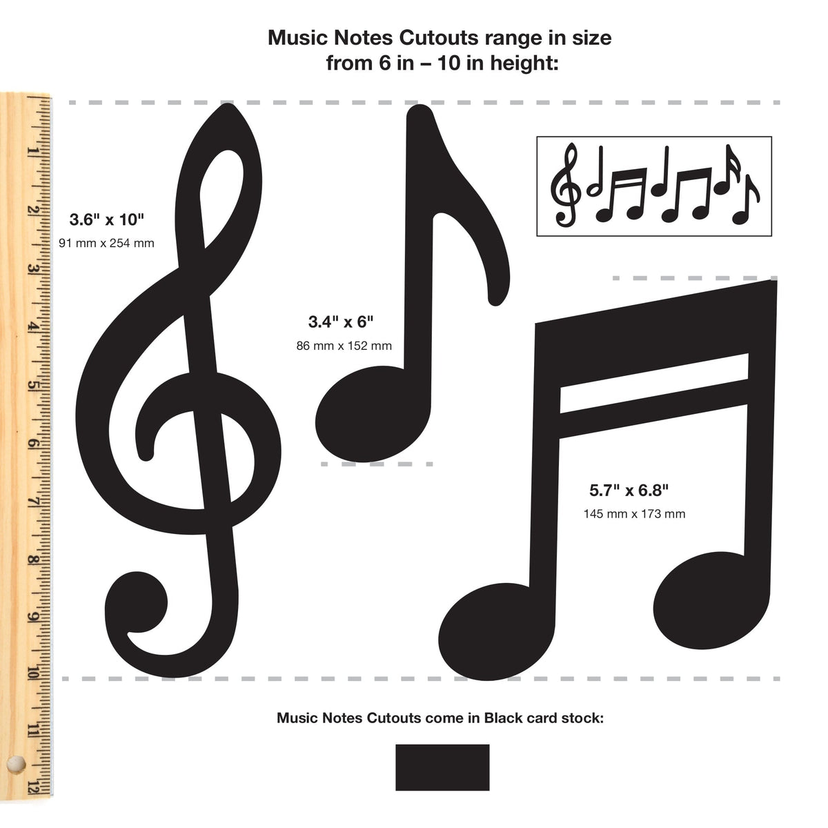 Music Notes Cutouts