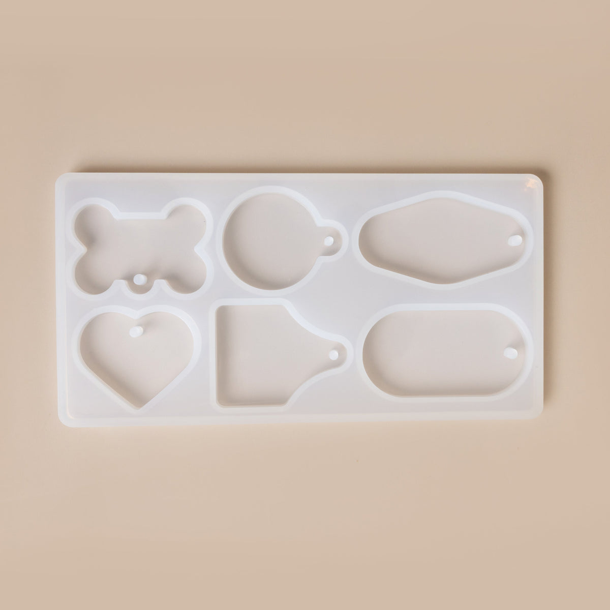 Resin Craft Silicone Tags Mold Pet Collar and Keychain