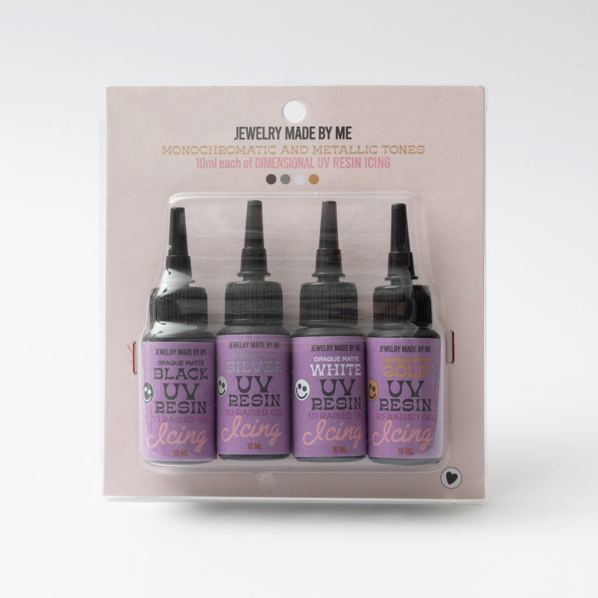 Neutral Assortment UV Resin Icing 10ml 4pc