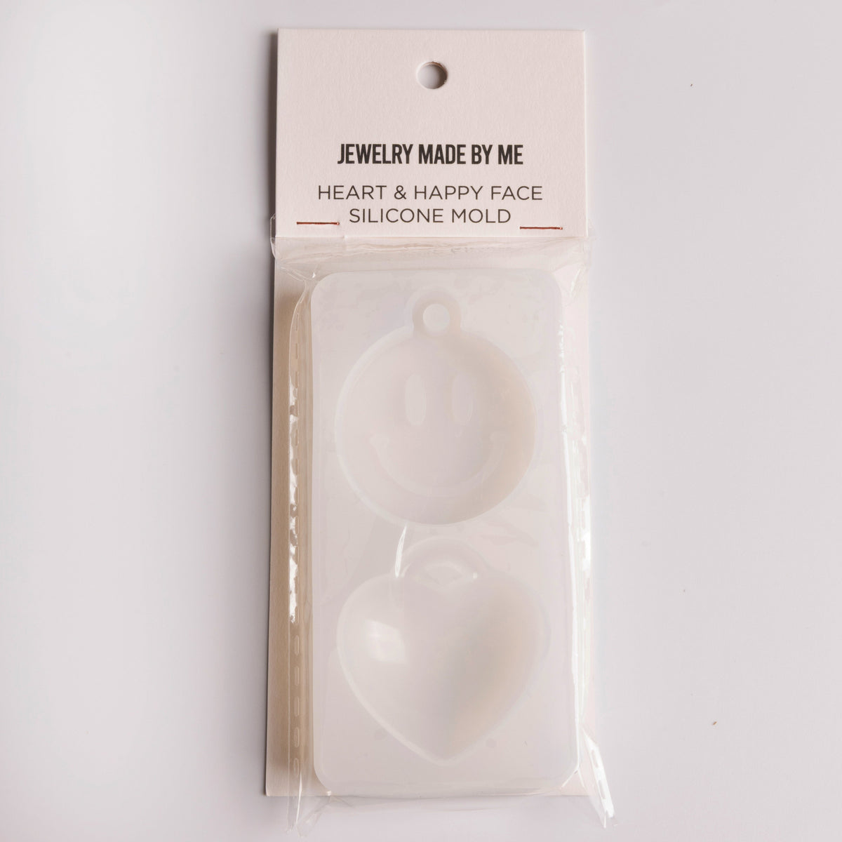 Resin Craft Happy Face and Puffy Heart Large Pendants Silicone Mold