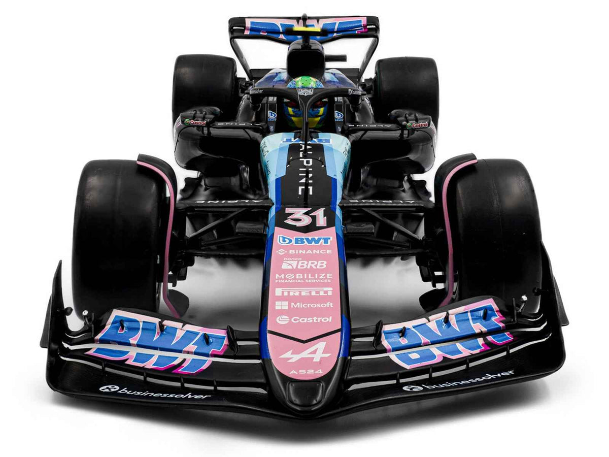 Alpine A524 #31 Esteban Ocon "BWT" 2nd Place F1 "Sao Paulo GP" (2024) "Competition" Series 1/18 Diecast Model Car by Solido