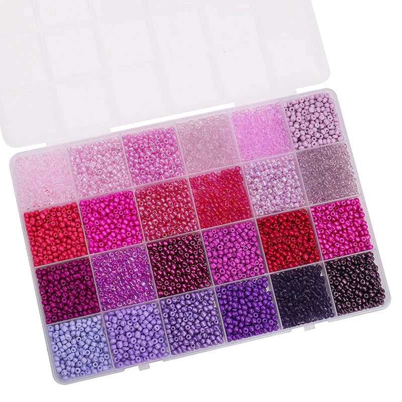 5200PCS Glass Rice Beads Kit for DIY Jewelry Making