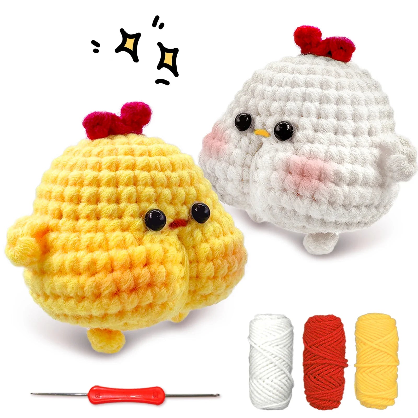 Animal Series Beginner Crochet Kit with Step-by-Step Guide