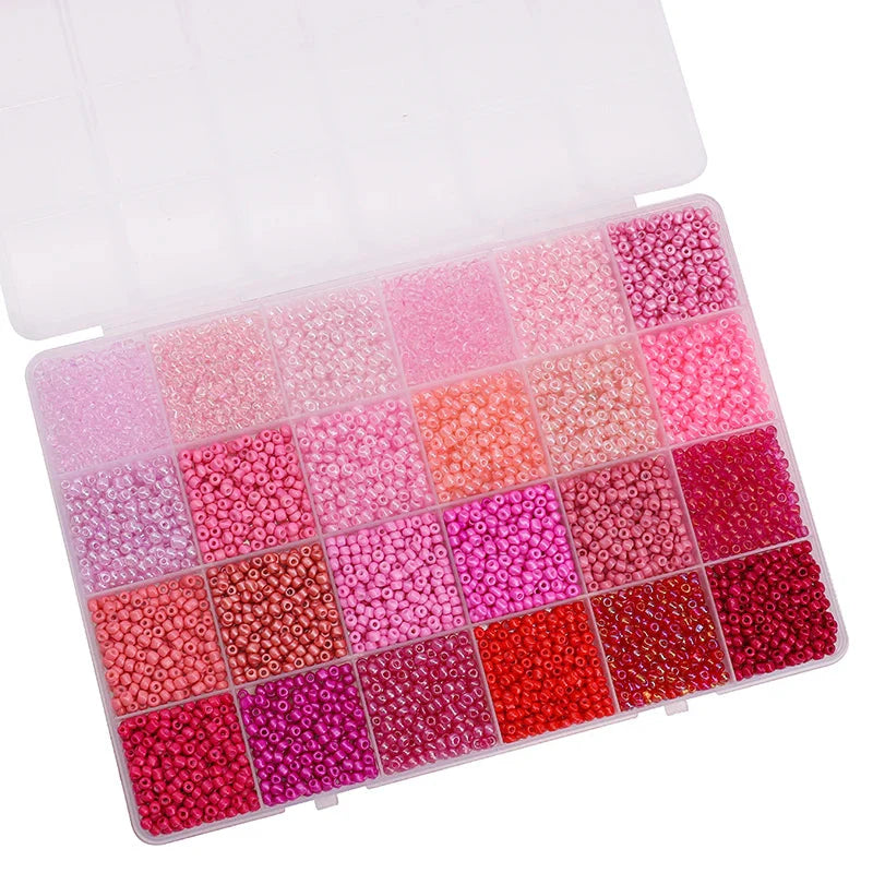 5200PCS Glass Rice Beads Kit for DIY Jewelry Making