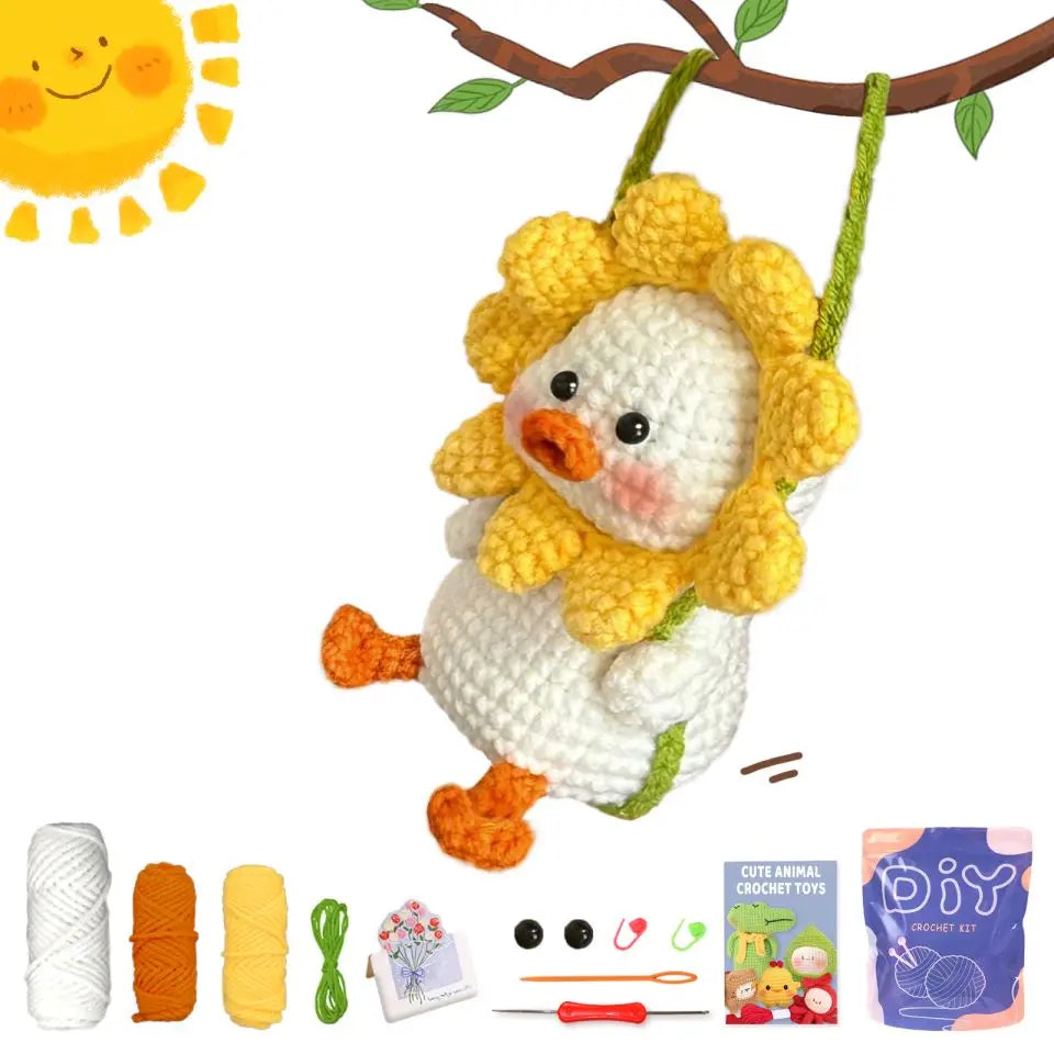Animal Series Beginner Crochet Kit with Step-by-Step Guide
