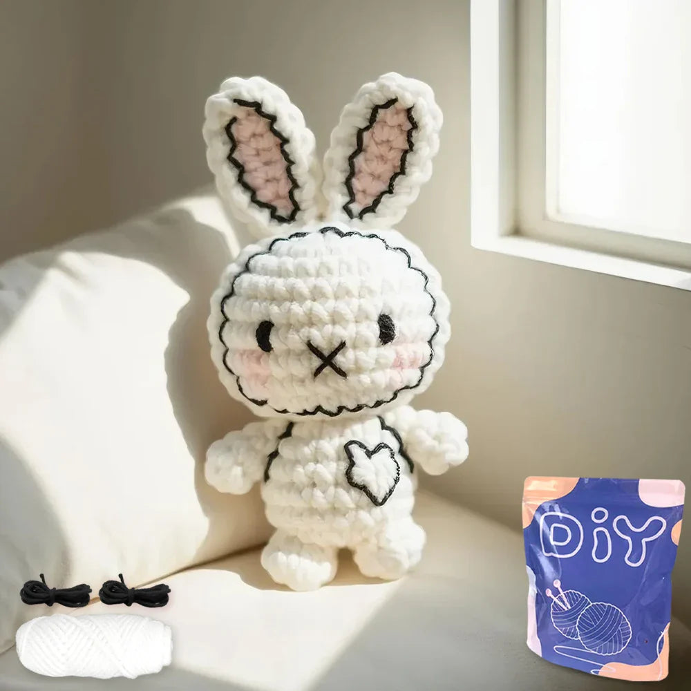 Animal Series Beginner Crochet Kit with Step-by-Step Guide