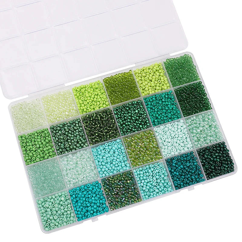 5200PCS Glass Rice Beads Kit for DIY Jewelry Making