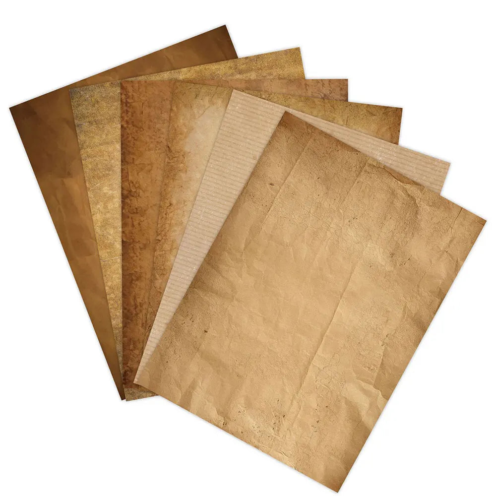 48-Sheet Vintage Scrapbook Paper A4 Retro Collage Craft Set
