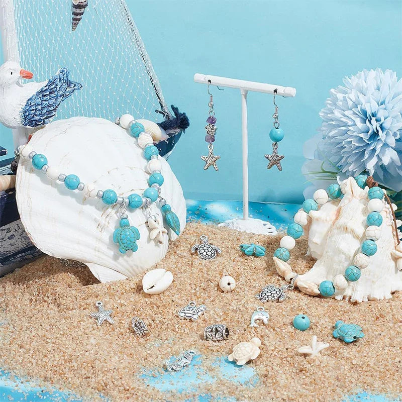 Ocean Summer Clay Beads Friendship Bracelet Making Kit DIY