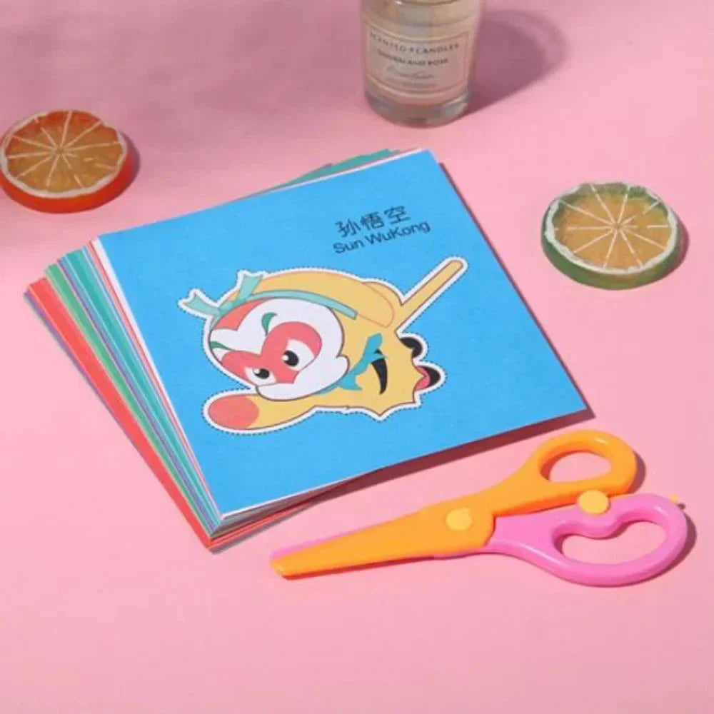 48Pcs Kids DIY Craft Paper Cut Scrapbook Activity Book
