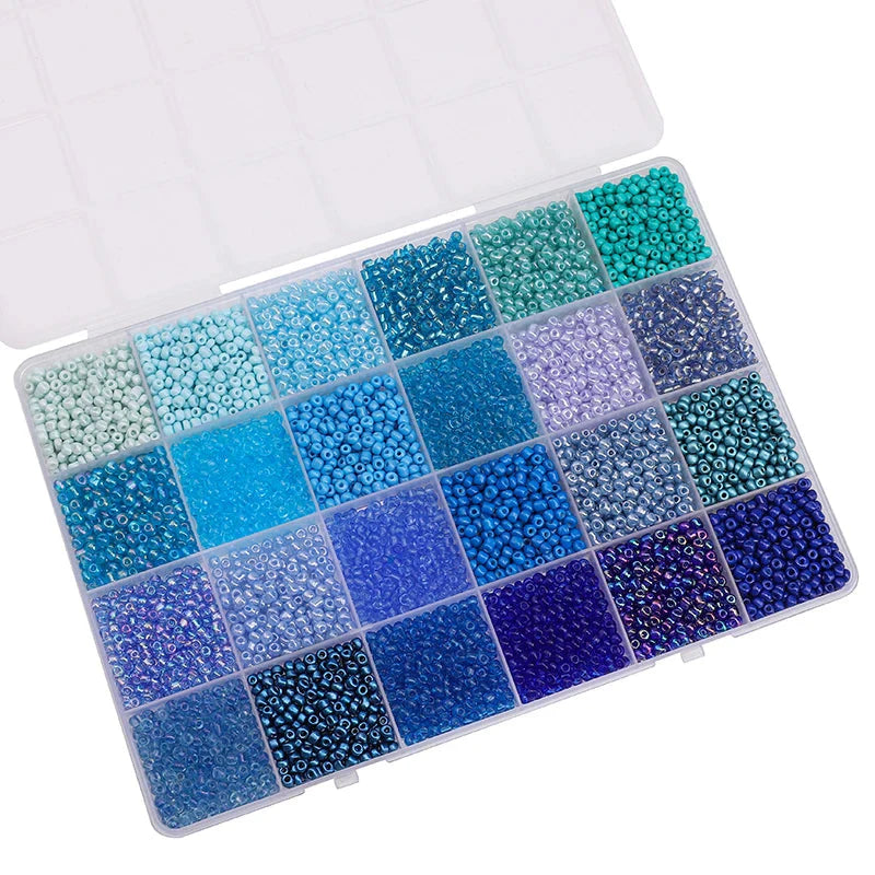 5200PCS Glass Rice Beads Kit for DIY Jewelry Making