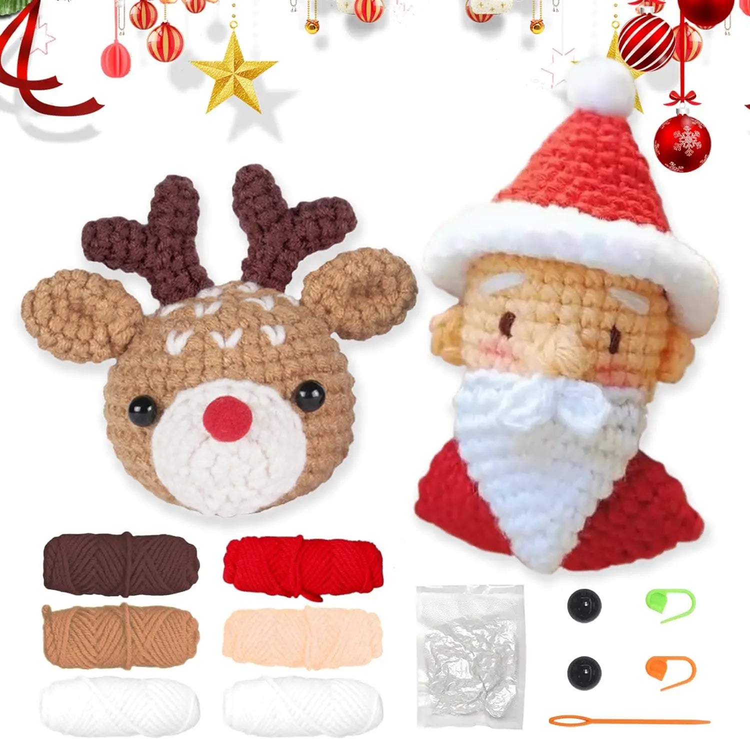 Animal Series Beginner Crochet Kit with Step-by-Step Guide