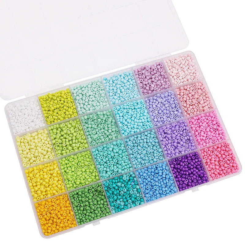 5200PCS Glass Rice Beads Kit for DIY Jewelry Making