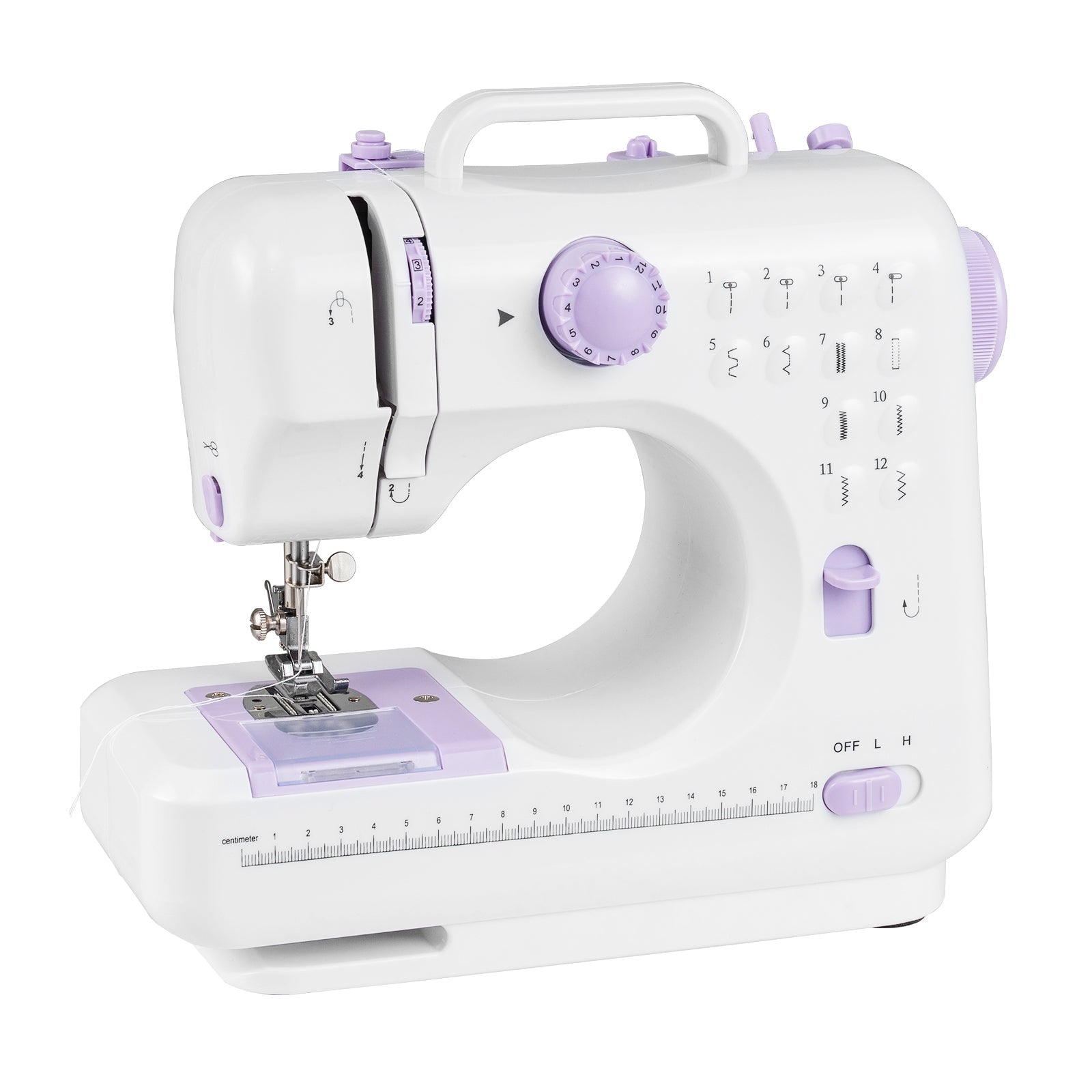 Beginner Mini Sewing Machine with 12 Built-In Stitches