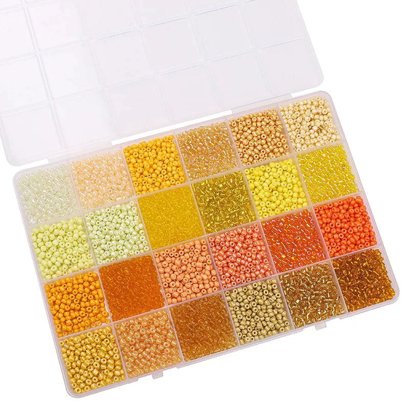 5200PCS Glass Rice Beads Kit for DIY Jewelry Making