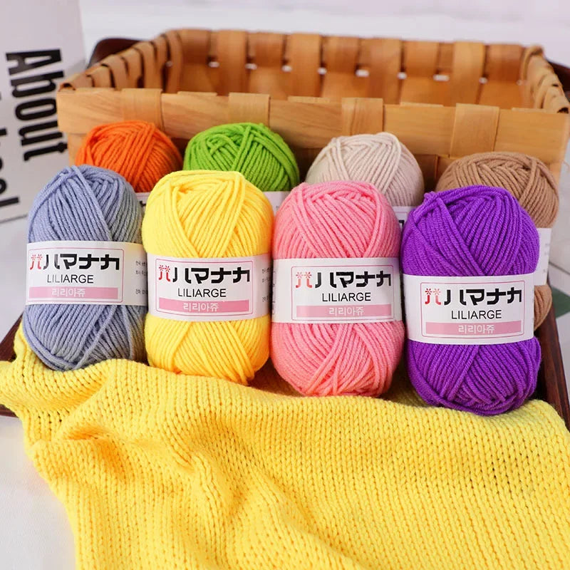Soft Cotton Baby Knitting Yarn for Crochet Sweaters DIY